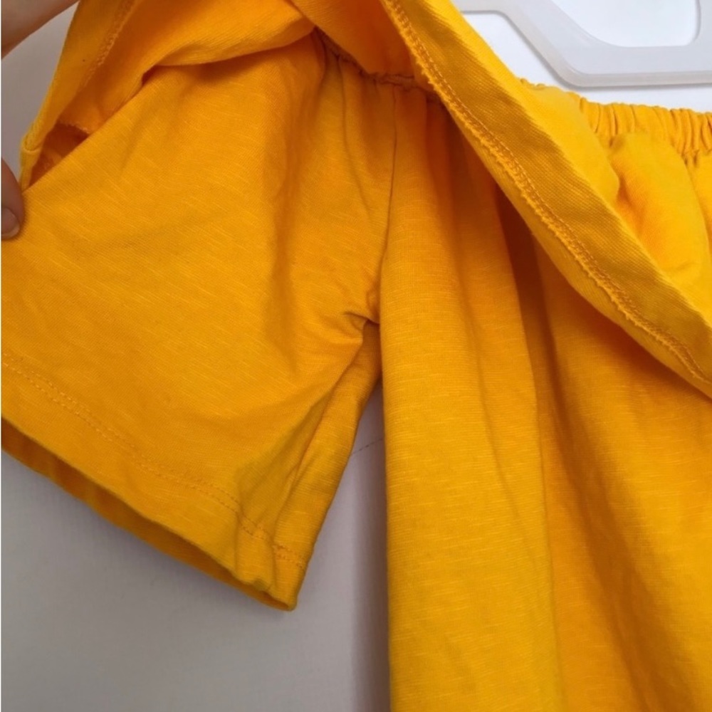 H&M golden yellow off shoulder ruffle dress, size 8 - Picture 3 of 3
